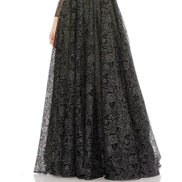 Mac Duggal 20372 Mother of the Bride Graphite Size 16 - Picture 3 of 8